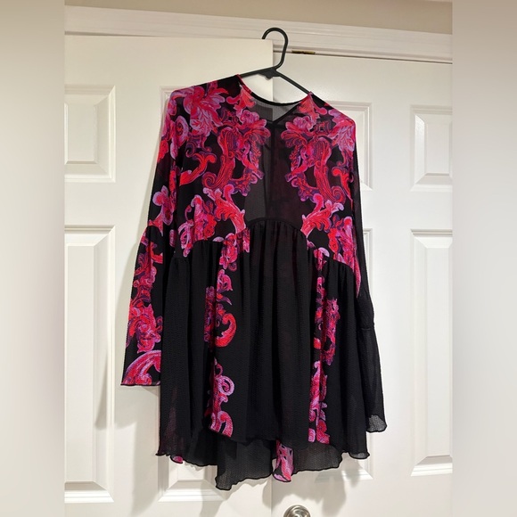 Free People Symphony Printed Slip Dress Size XS - Picture 2 of 6